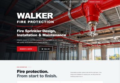 Walker Fire Protection website thumbnail