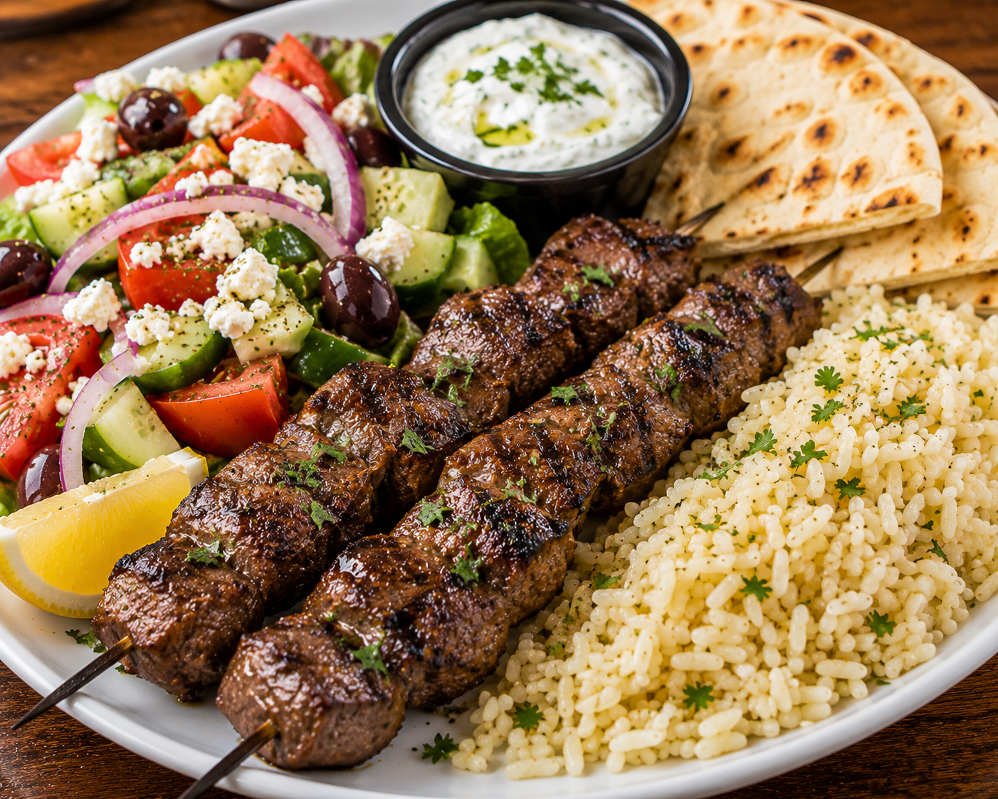 Lamb Kabob Plate